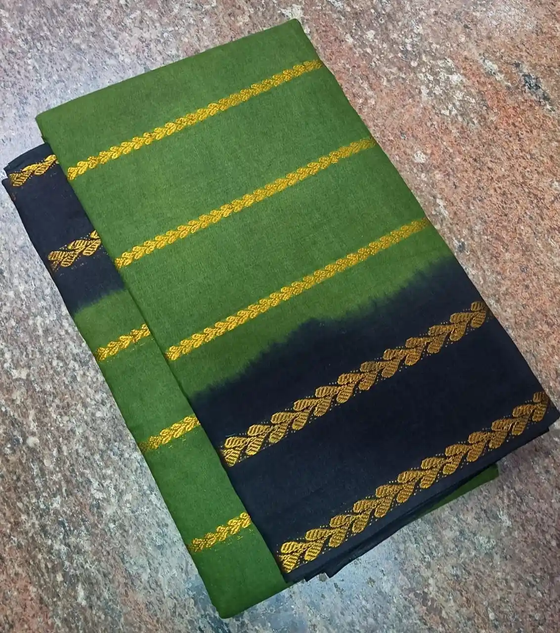 Sungudi Cotton Saree - Sky Blue